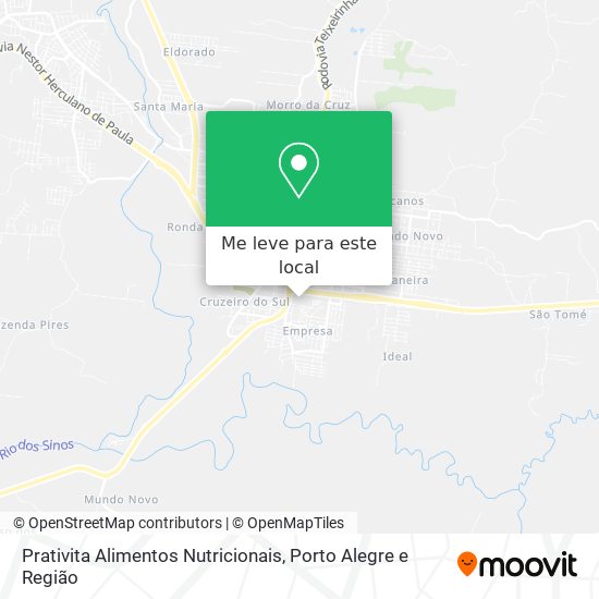 Prativita Alimentos Nutricionais mapa