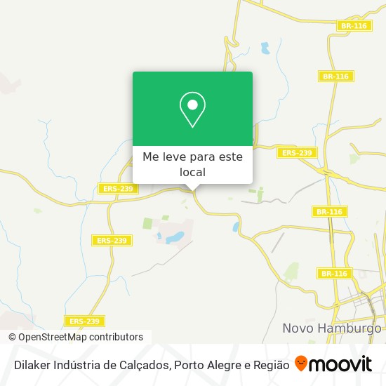 Dilaker Indústria de Calçados mapa