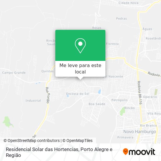 Residencial Solar das Hortencias mapa