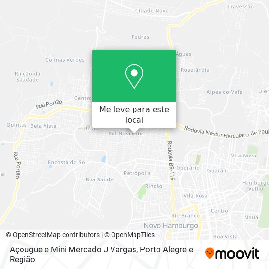 Açougue e Mini Mercado J Vargas mapa