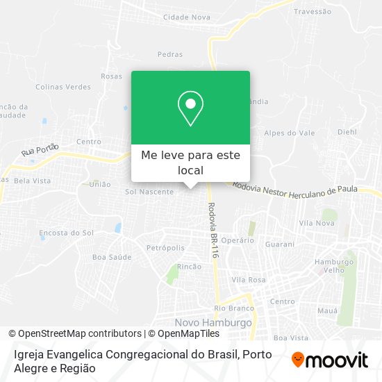 Igreja Evangelica Congregacional do Brasil mapa