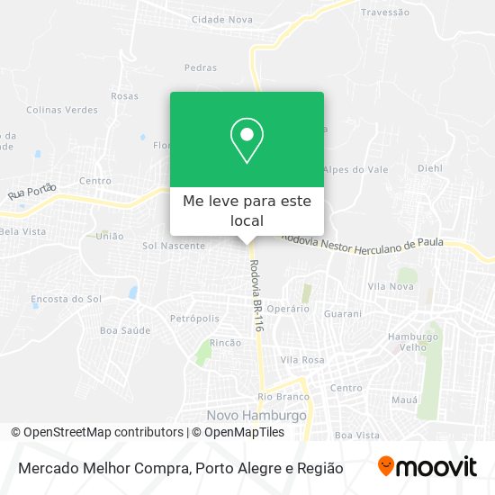 Mercado Melhor Compra mapa