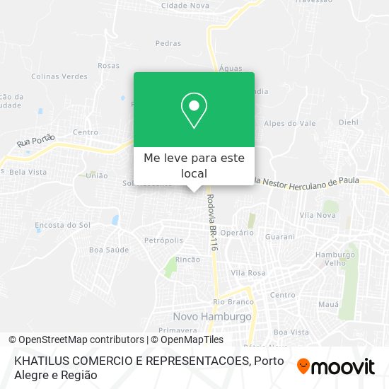 KHATILUS COMERCIO E REPRESENTACOES mapa