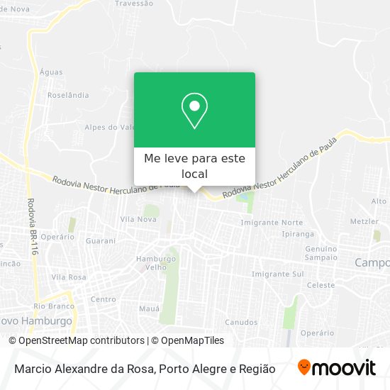 Marcio Alexandre da Rosa mapa