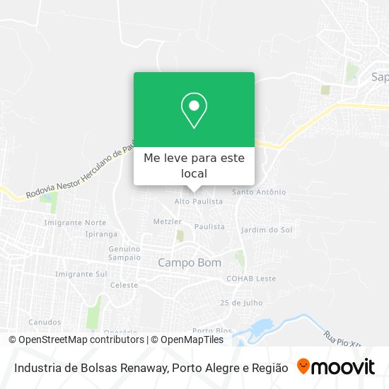 Industria de Bolsas Renaway mapa