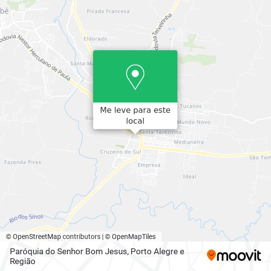 Paróquia do Senhor Bom Jesus mapa