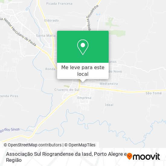 Associação Sul Riograndense da Iasd mapa