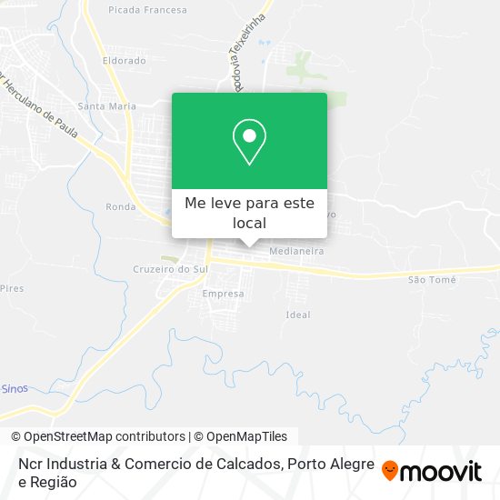 Ncr Industria & Comercio de Calcados mapa
