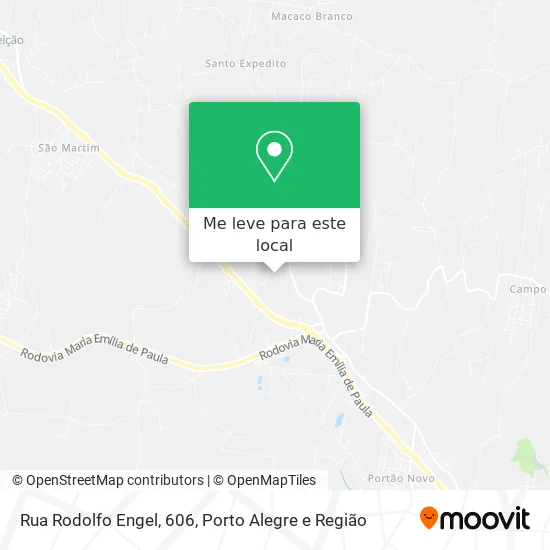 Rua Rodolfo Engel, 606 mapa