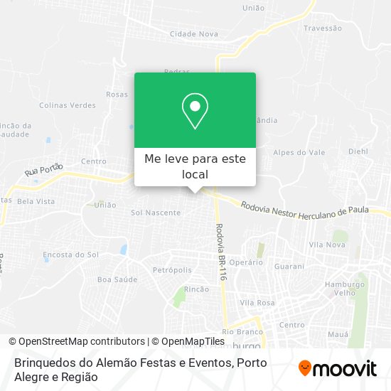 Brinquedos do Alemão Festas e Eventos mapa