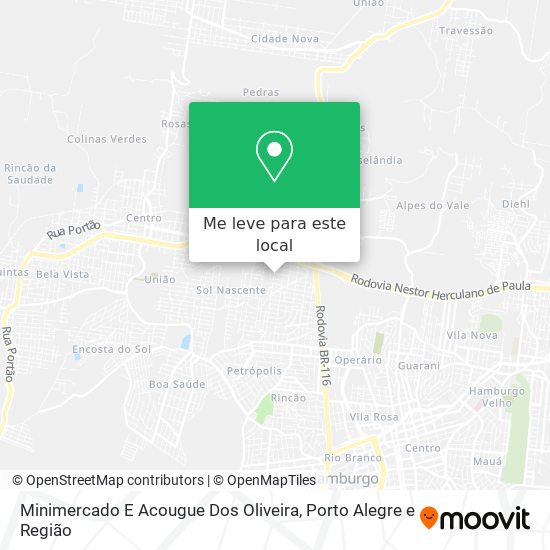 Minimercado E Acougue Dos Oliveira mapa