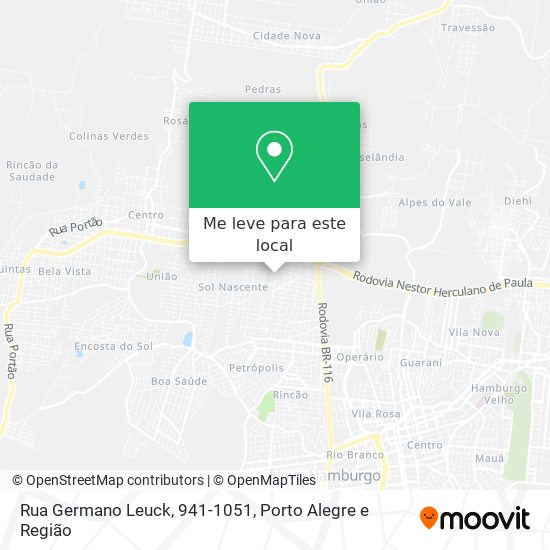 Rua Germano Leuck, 941-1051 mapa
