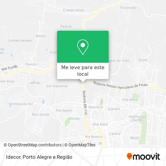 Idecor mapa