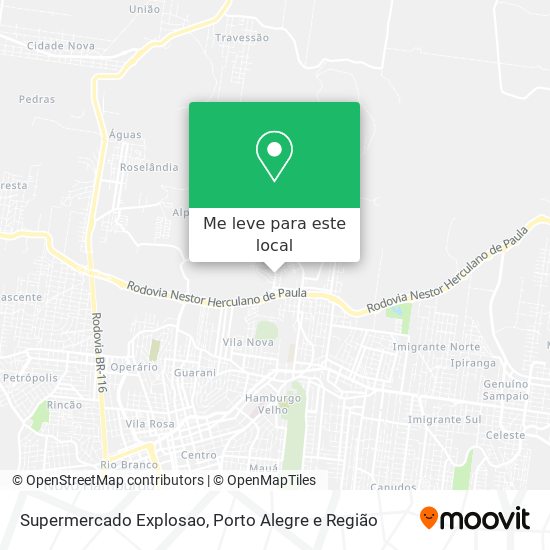 Supermercado Explosao mapa