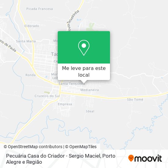 Pecuária Casa do Criador - Sergio Maciel mapa