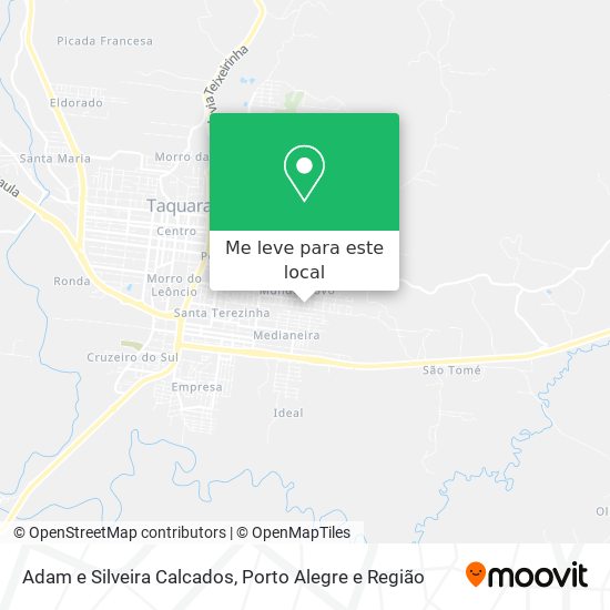Adam e Silveira Calcados mapa