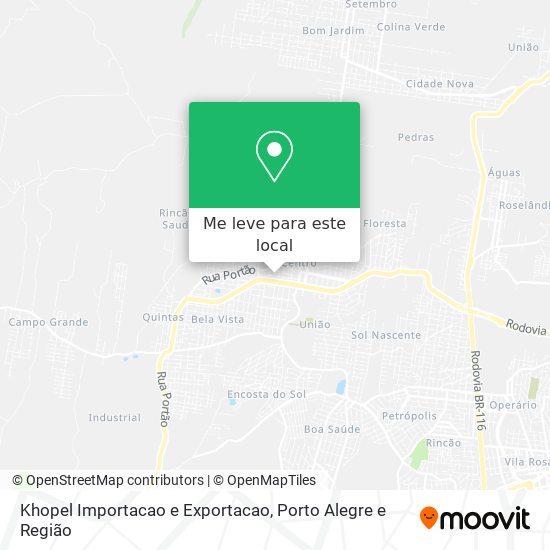 Khopel Importacao e Exportacao mapa