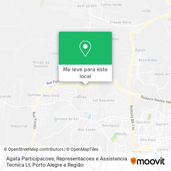 Agata Participacoes, Representacoes e Assistencia Tecnica Lt mapa