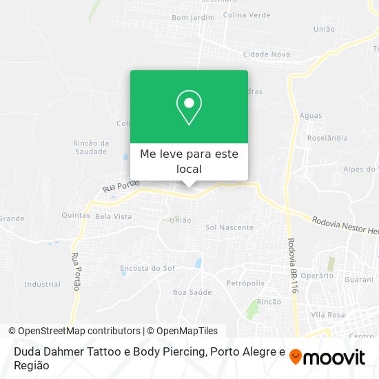 Duda Dahmer Tattoo e Body Piercing mapa