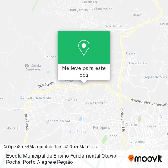 Escola Municipal de Ensino Fundamental Otavio Rocha mapa