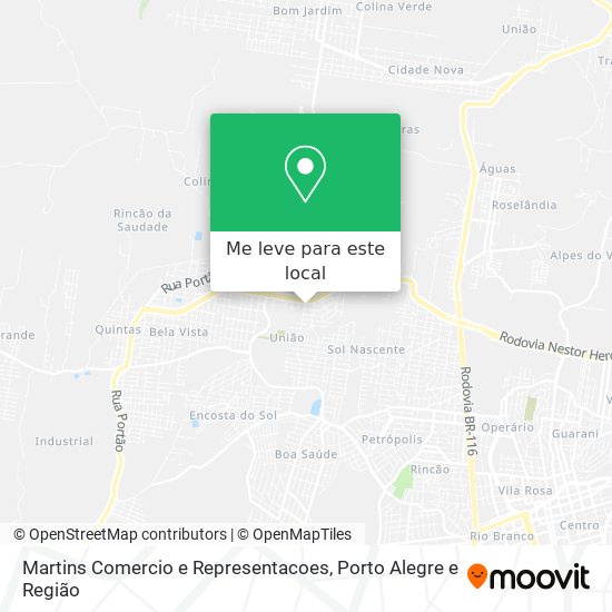 Martins Comercio e Representacoes mapa