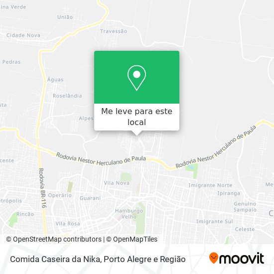 Comida Caseira da Nika mapa