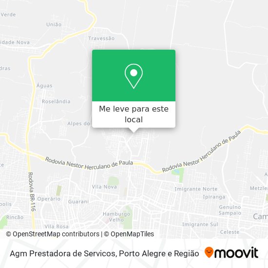 Agm Prestadora de Servicos mapa