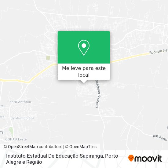 Instituto Estadual De Educação Sapiranga mapa