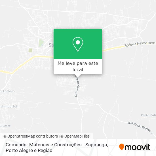 Comander Materiais e Construções - Sapiranga mapa