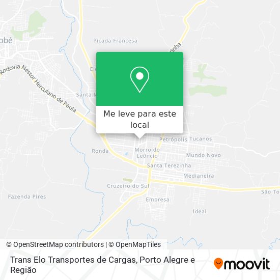 Trans Elo Transportes de Cargas mapa