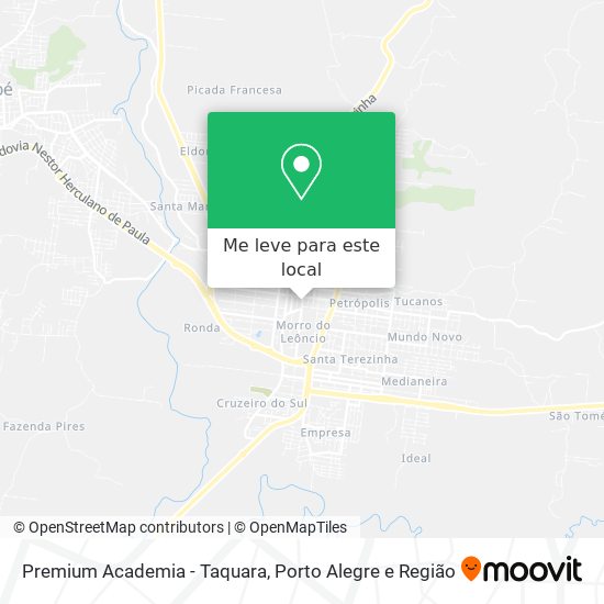 Premium Academia - Taquara mapa