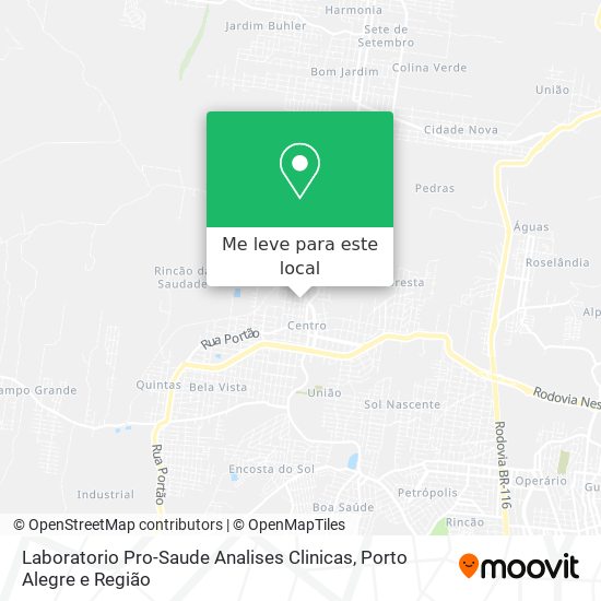 Laboratorio Pro-Saude Analises Clinicas mapa