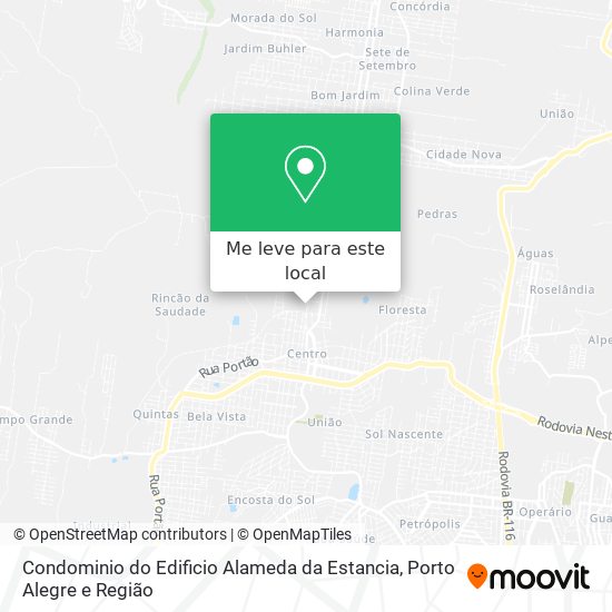 Condominio do Edificio Alameda da Estancia mapa
