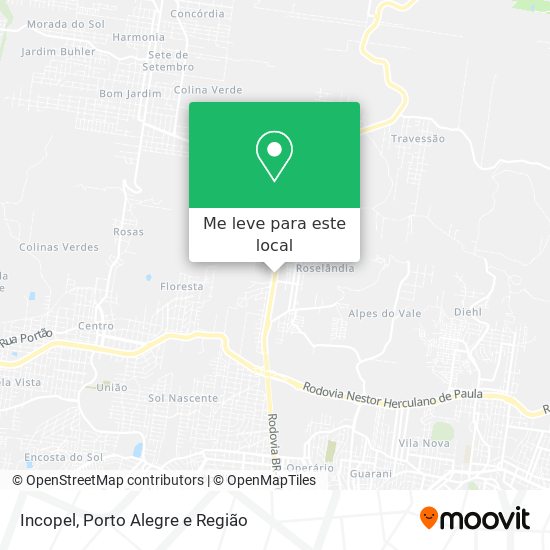 Incopel mapa