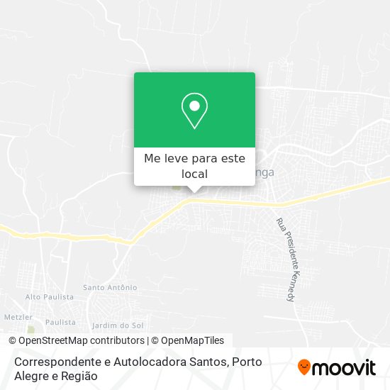 Correspondente e Autolocadora Santos mapa