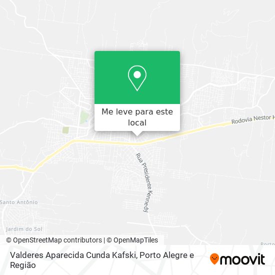 Valderes Aparecida Cunda Kafski mapa