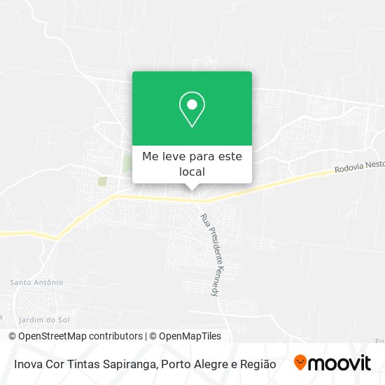 Inova Cor Tintas Sapiranga mapa