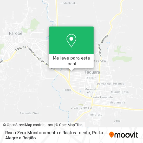 Risco Zero Monitoramento e Rastreamento mapa