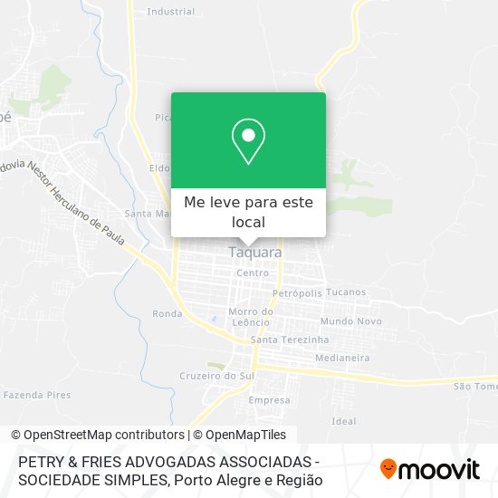 PETRY & FRIES ADVOGADAS ASSOCIADAS - SOCIEDADE SIMPLES mapa