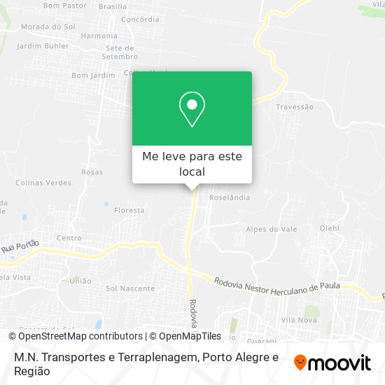 M.N. Transportes e Terraplenagem mapa