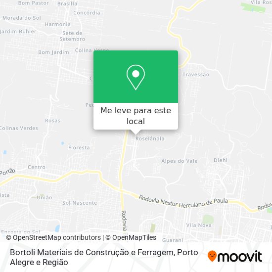 Bortoli Materiais de Construção e Ferragem mapa