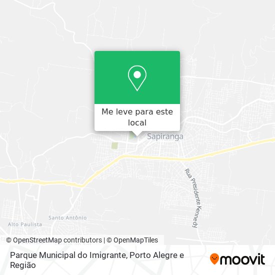 Parque Municipal do Imigrante mapa