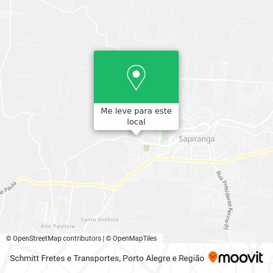Schmitt Fretes e Transportes mapa