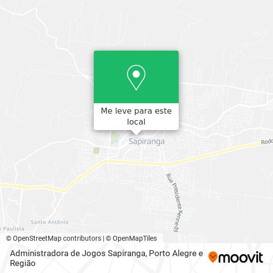 Administradora de Jogos Sapiranga mapa