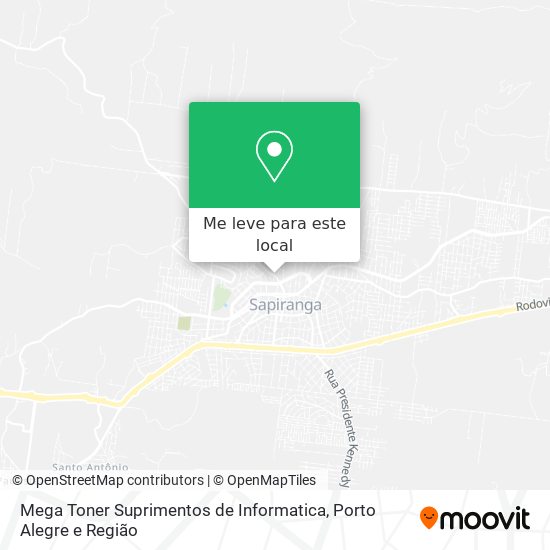 Mega Toner Suprimentos de Informatica mapa