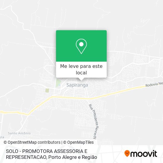 SOLO - PROMOTORA ASSESSORIA E REPRESENTACAO mapa