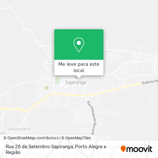 Rua 20 de Setembro Sapiranga mapa