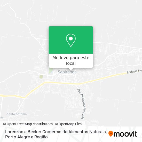 Lorenzon e Becker Comercio de Alimentos Naturais mapa