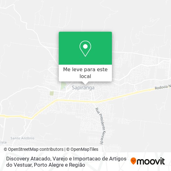 Discovery Atacado, Varejo e Importacao de Artigos do Vestuar mapa