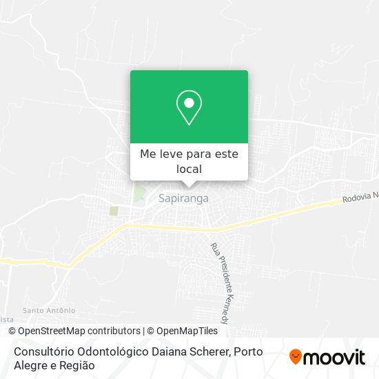 Consultório Odontológico Daiana Scherer mapa